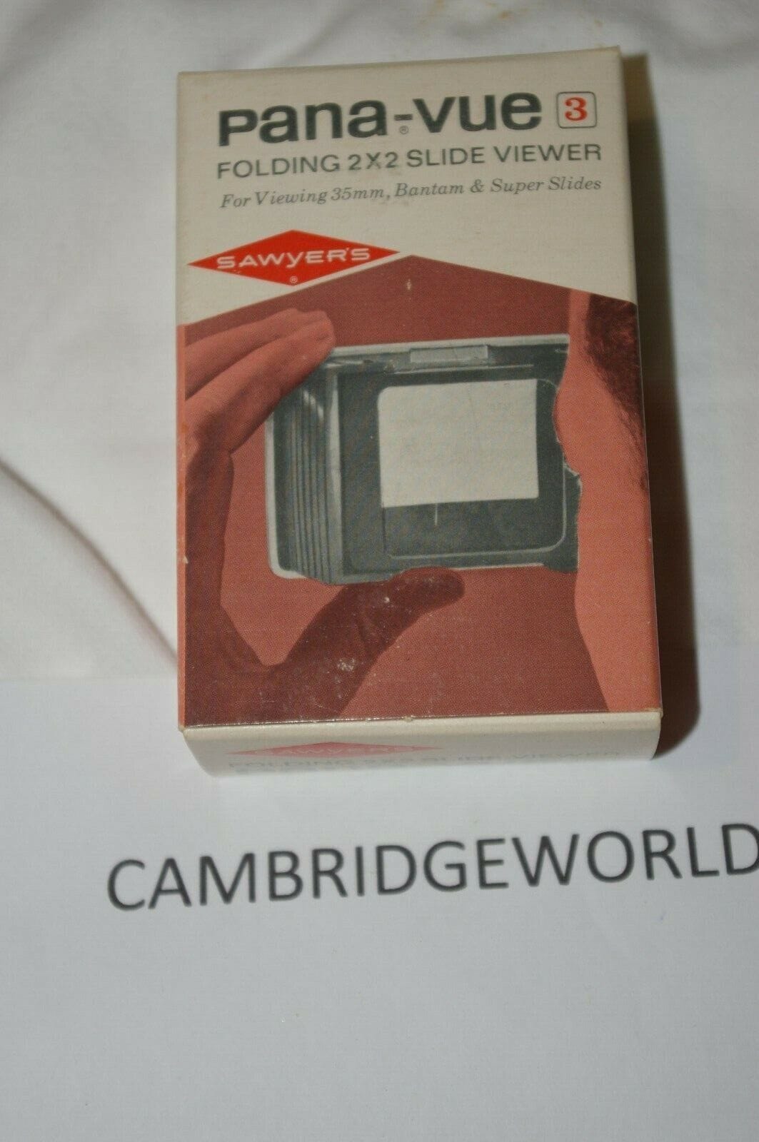 Pana-Vue Cameras & Photo:Film Photography:Slide & Movie Projection:Slide Viewers PANA-VUE folding 2x2 NEW slide viewer 35mm slide