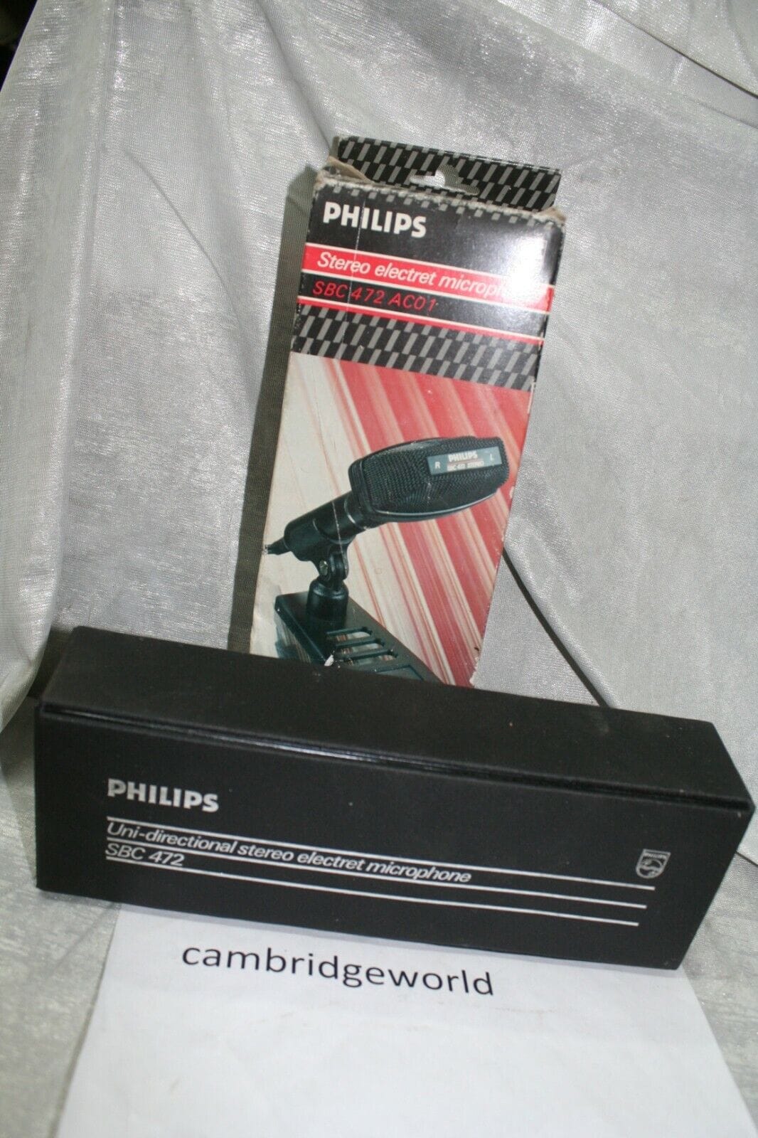 Philips Musical Instruments & Gear:Pro Audio Equipment:Microphones & Wireless Systems PHILIPS STEREO ELECTRET MICROPHONE SBC 472 ACO1 NEW in a FACTORY BOX