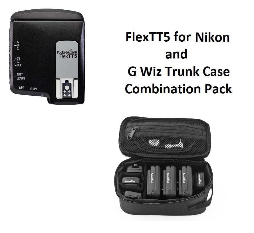 PocketWizard PocketWizard FlexTT5 Transceiver for Nikon + G-Wiz Trunk Case (Black)