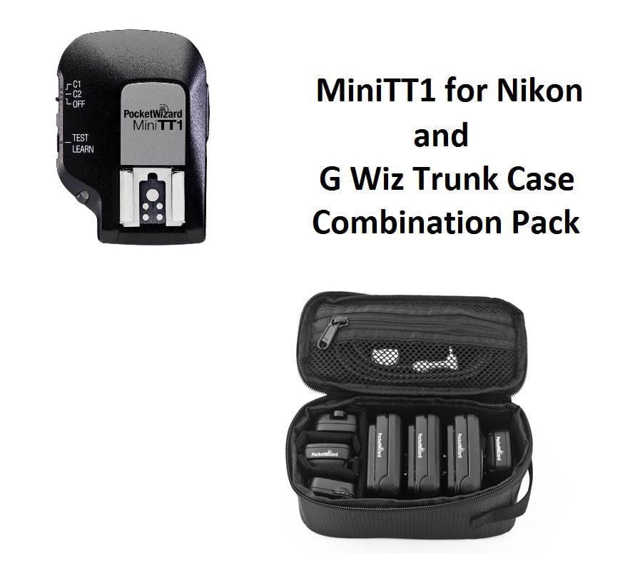 PocketWizard PocketWizard MiniTT1 Transmitter for Nikon + G-Wiz Trunk Case (Black)