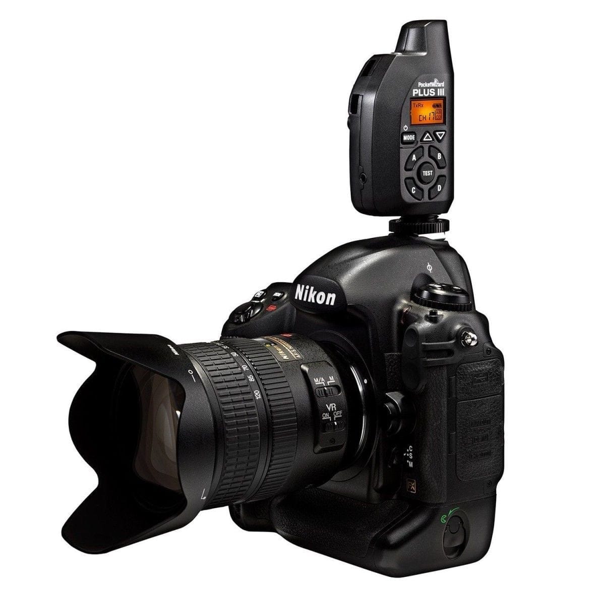 PocketWizard PocketWizard Plus III Transceiver (Black) + 3' Hot Shoe to Mini Jack Adapter