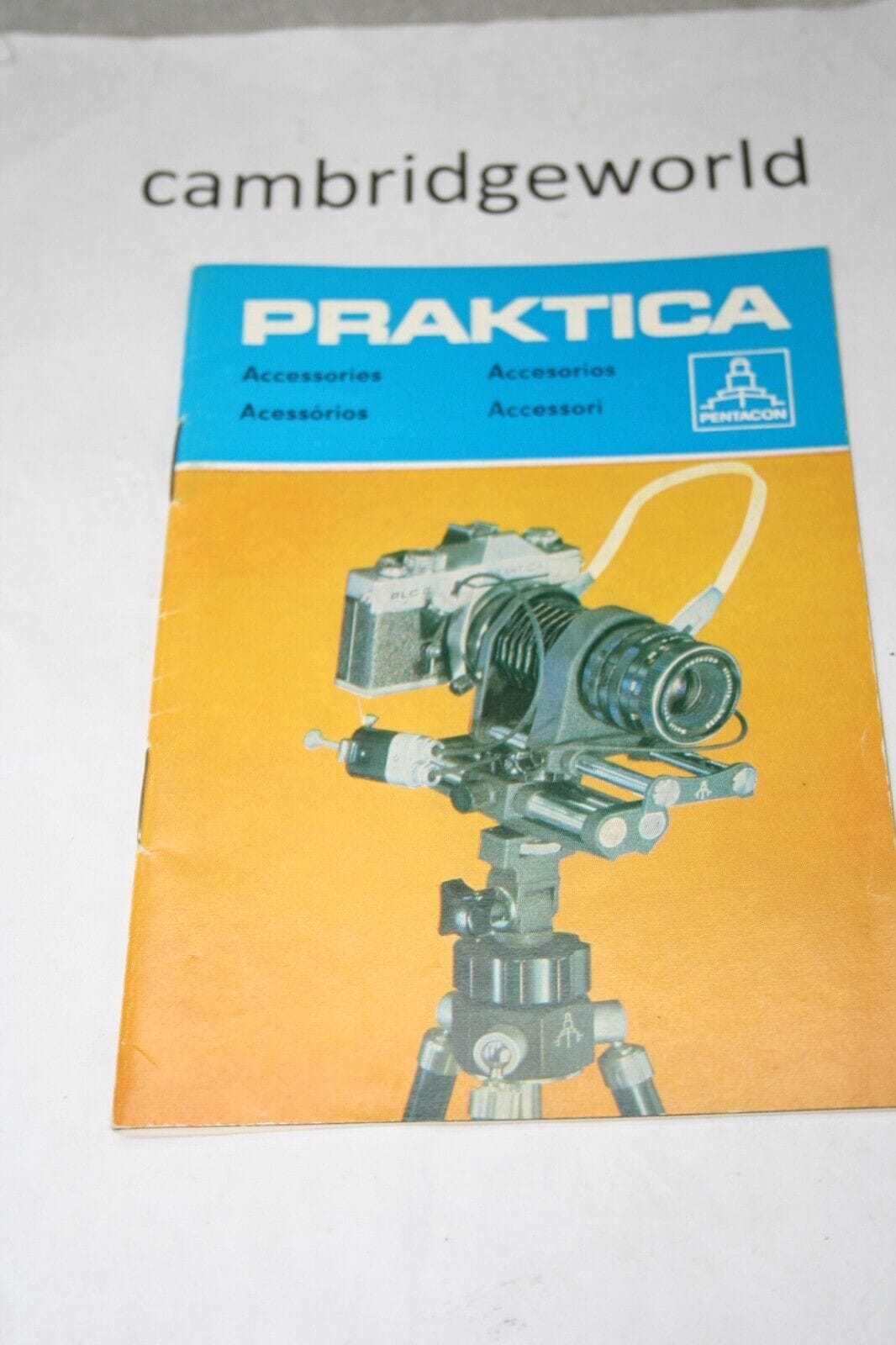PRAKTICA Cameras & Photo:Camera Manuals & Guides PRAKTICA ACCESSORIES MANUAL GUIDE BOOK GENUINE ORIGINAL PRINTED in GERMANY