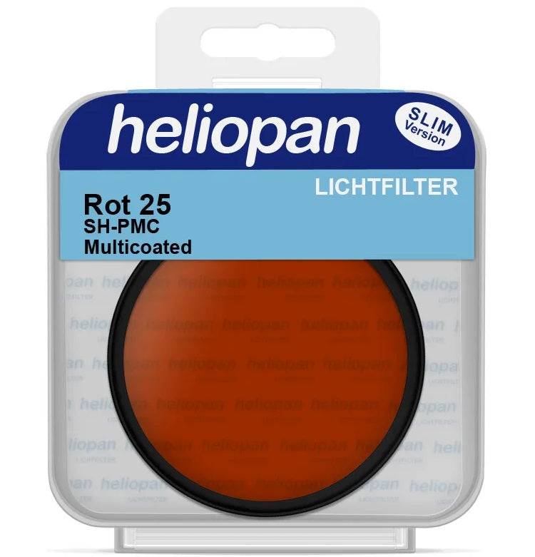 Heliopan 35.5mm Light Red Filter (25) Schott Glass for B+W Photography