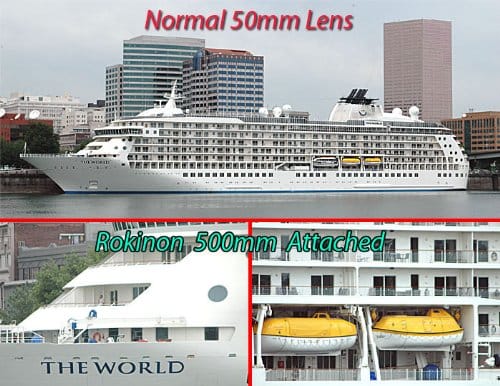 Rokinon Rokinon 500mmMF Telephoto Lens for CANON EOS Elan, XTi, XSi, 30D, 50D