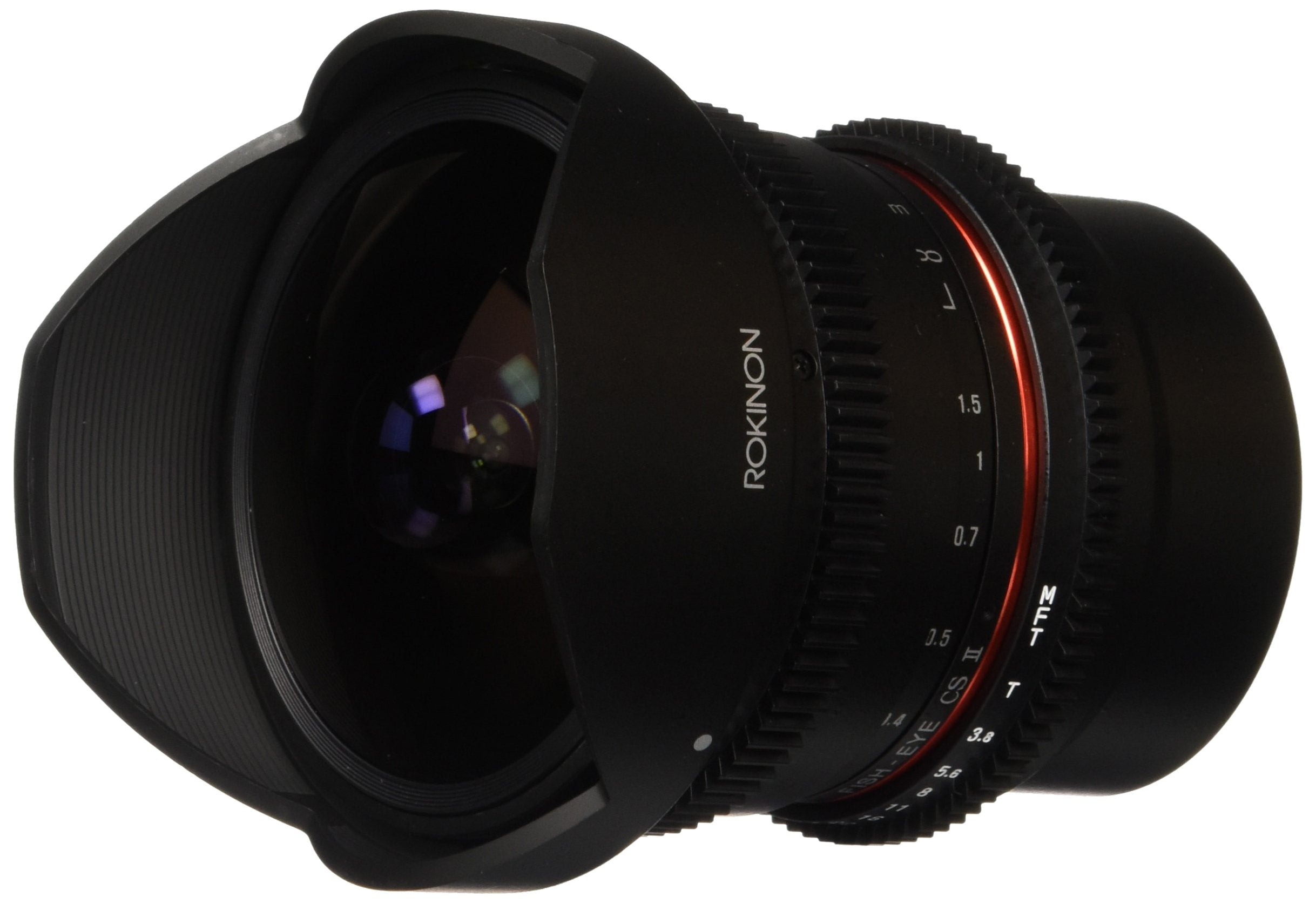 Rokinon Rokinon 8mm T3.8 AS IF MC CSII DH Cine Fisheye Lens with Removable Hood for Olympus and Panasonic Micro 4/3 (MFT) Mount Digital Cameras (RKHD8MV-MFT)