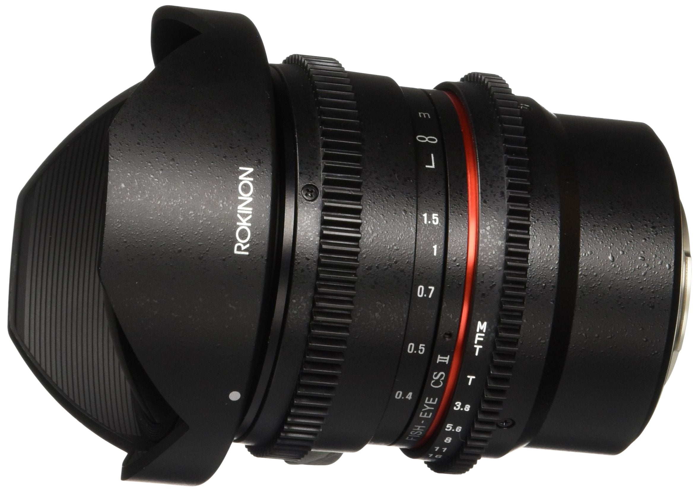 Rokinon Rokinon 8mm T3.8 AS IF MC CSII DH Cine Fisheye Lens with Removable Hood for Olympus and Panasonic Micro 4/3 (MFT) Mount Digital Cameras (RKHD8MV-MFT)