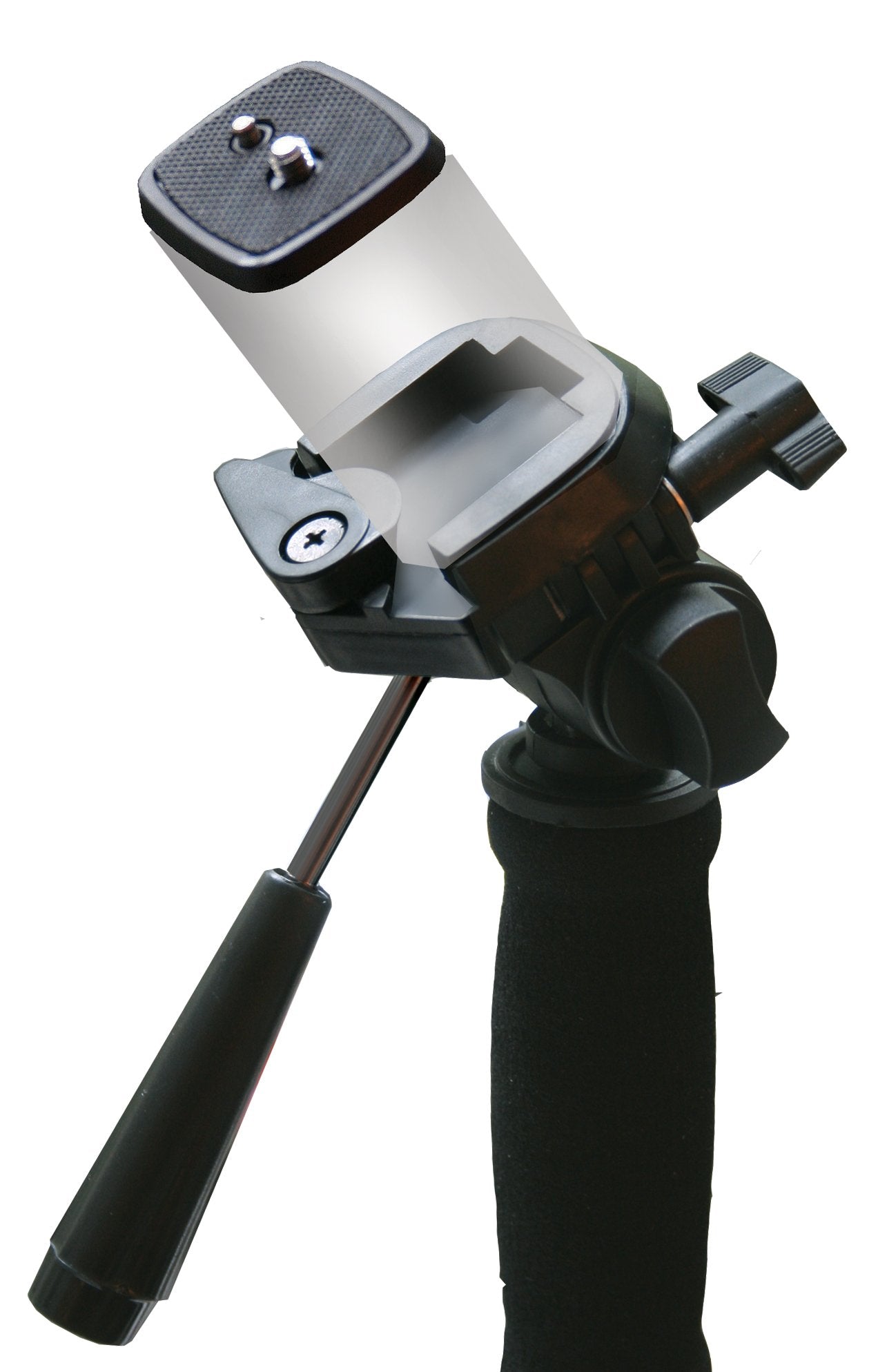 Rokinon Rokinon M71 71 Inch Pro Photo/Video Monopod with Footstand and Carrying Case (Black)