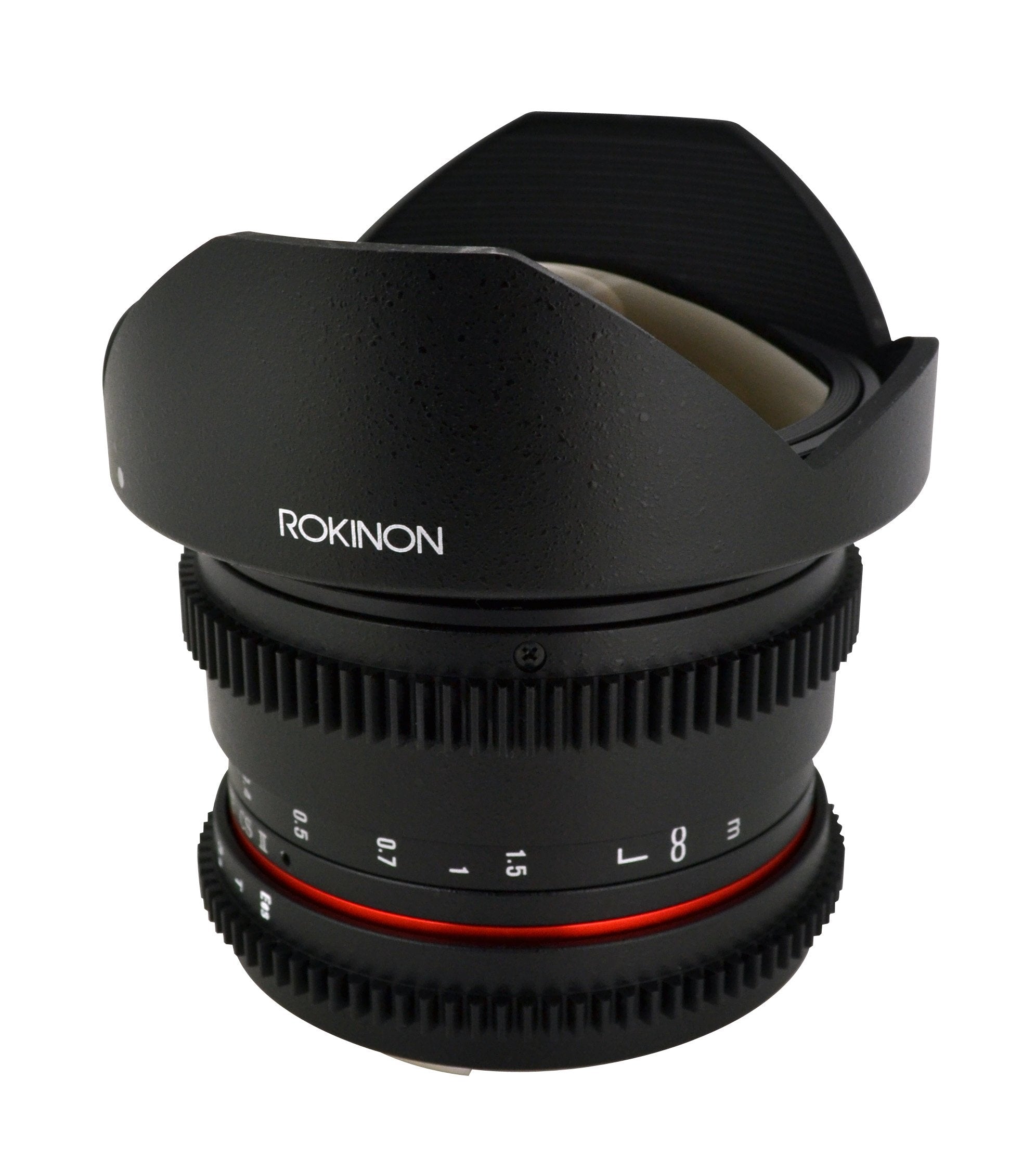 Rokinon Rokinon RKHD8MV-N HD 8mm t/3.8 Fisheye Lens for Nikon with De-clicked Aperture and Removable HoodWide-Angle Lens