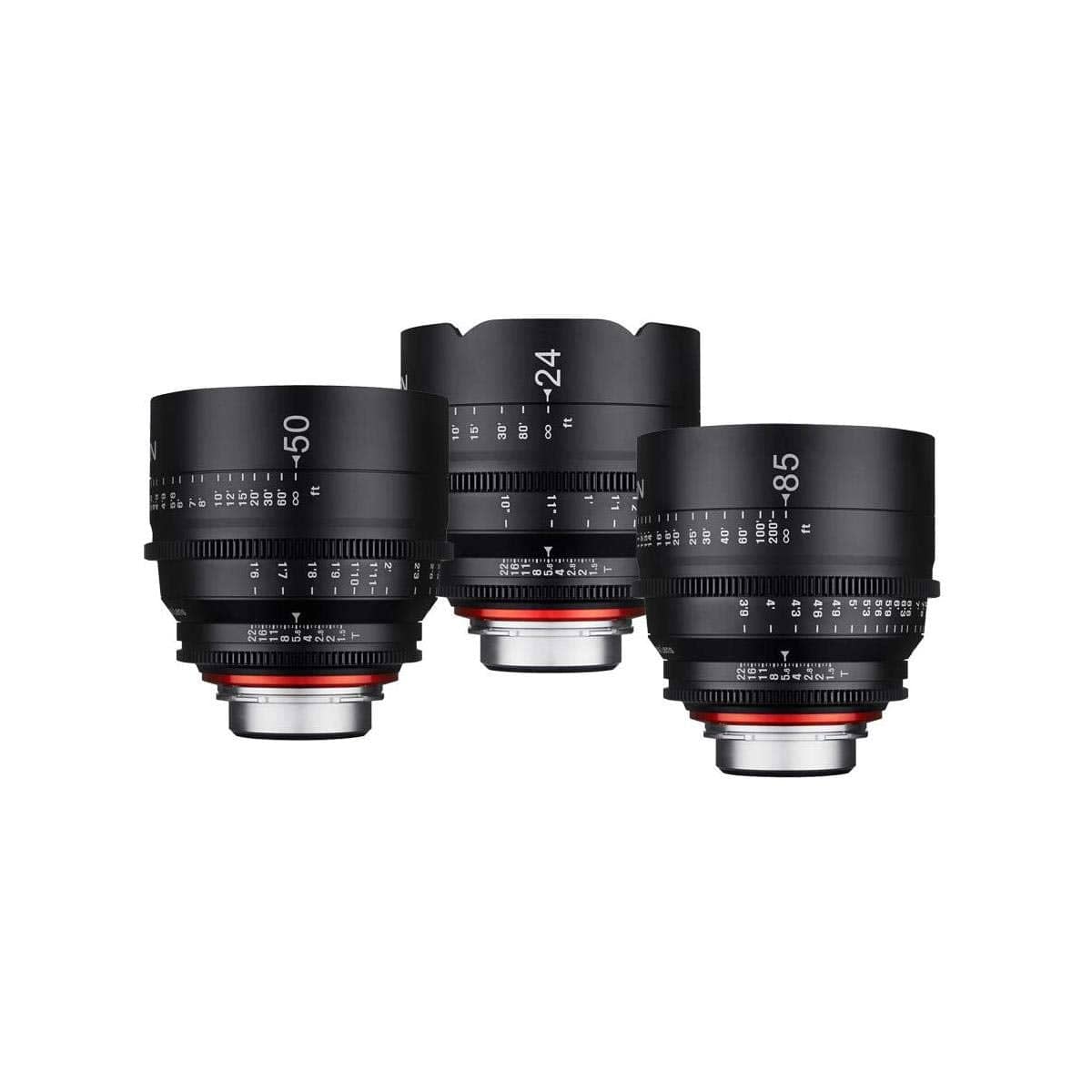 Rokinon Rokinon XEEN 24mm, 50mm, 85mm T/1.5 Pro Cine Lens Bundle (for Video DSLR Canon EF Cameras)