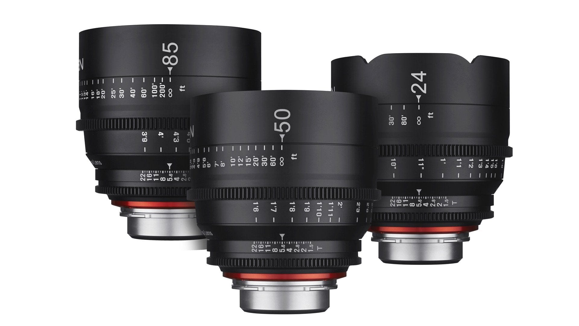 Rokinon Rokinon XEEN 3-Lens T1.5 PL Mount Set (24mm, 50mm & 85mm) (PL Mount)