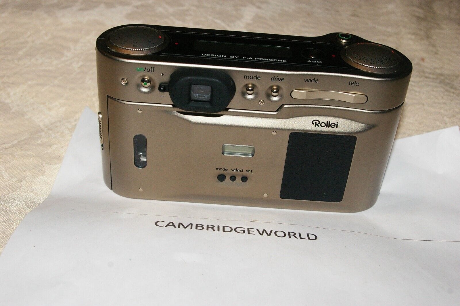 Rollei Cameras & Photo:Film Photography:Film Cameras ROLLEI QZ 35 T OUTFIT FA PORCHE DESIGN ORIGINAL GENUINE in ROLLEI BOX with FLASH