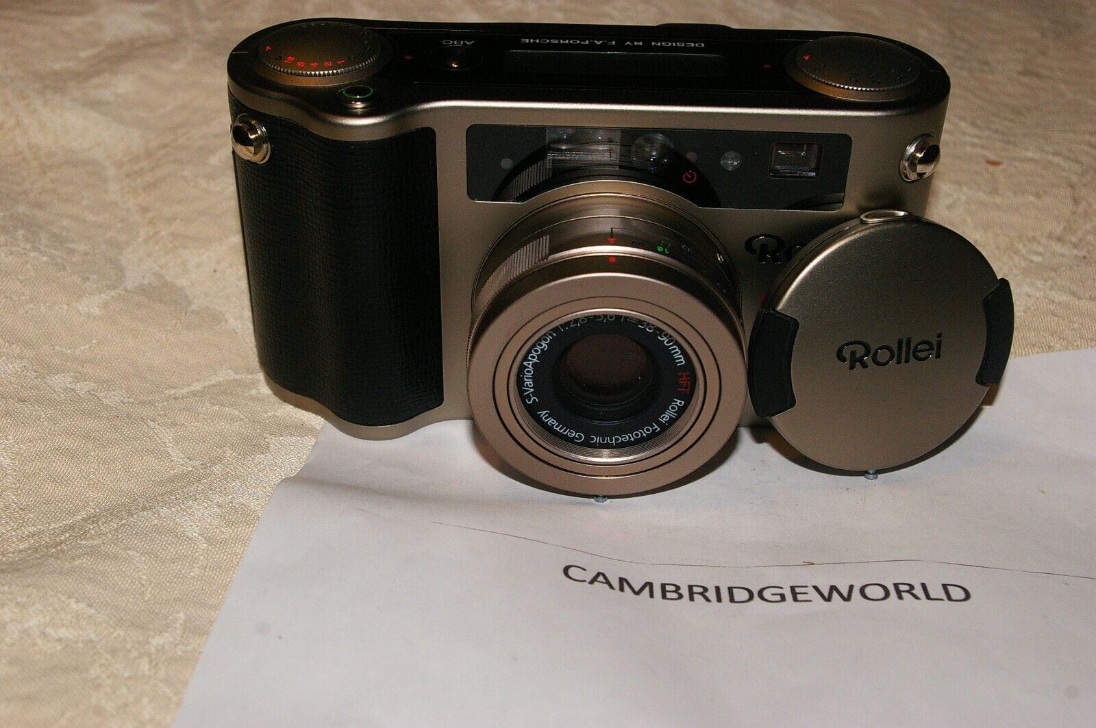 Rollei Cameras & Photo:Film Photography:Film Cameras ROLLEI QZ 35 T OUTFIT FA PORCHE DESIGN ORIGINAL GENUINE in ROLLEI BOX with FLASH