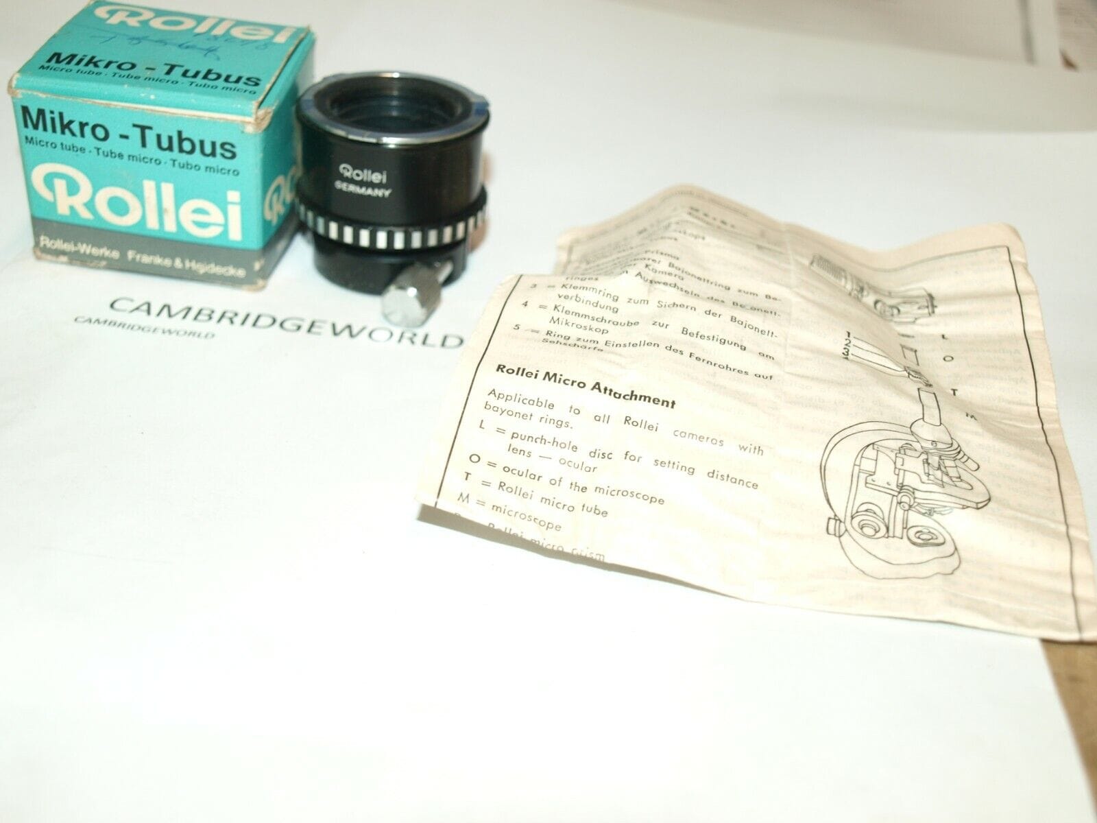 Rollei Cameras & Photo:Lenses & Filters:Filters Rollei Rolleiflex Mikroskop Microscope Adapter NEW for BAY III 2.8 TWIN LENS
