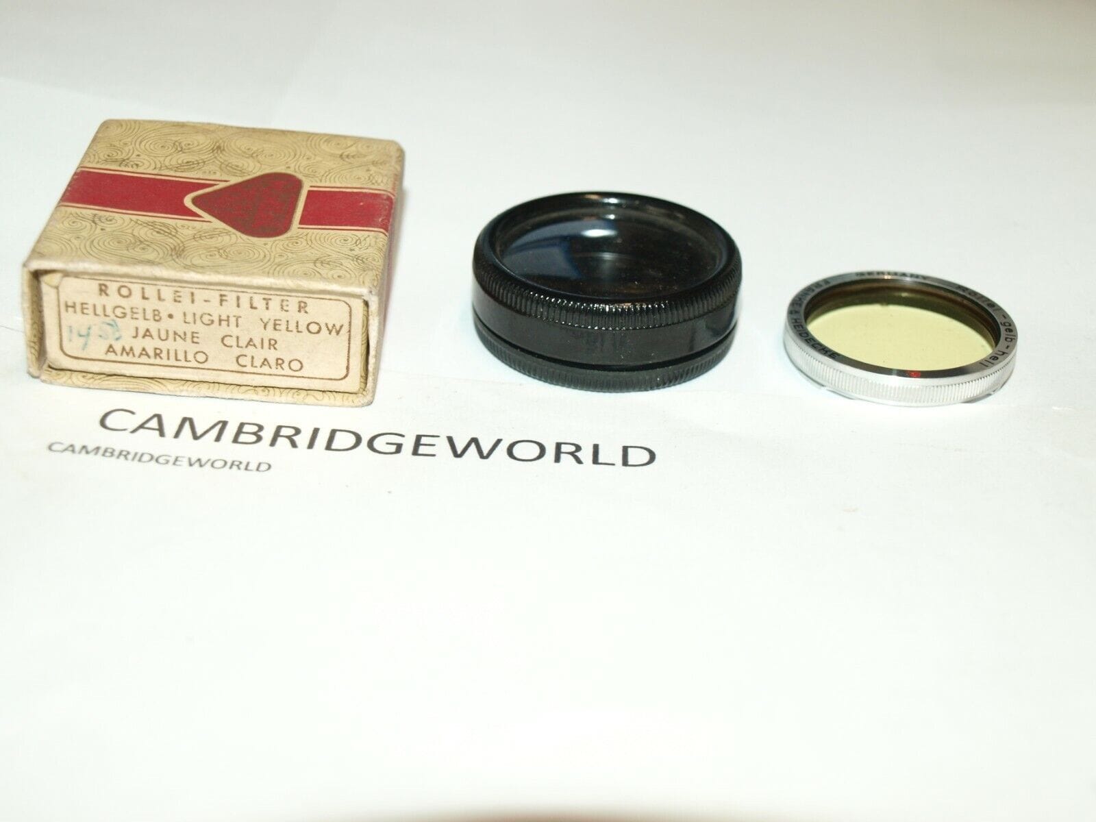 Rollei Cameras & Photography:Lenses & Filters:Filters Rollei Rolleiflex Bay I light YELLOW filter NEW in the original factory box