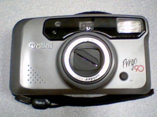 Rollei Rollei Fototechnic Germany Rollei Prego 90 35mm Film Camera w/Rollei Schneider-Kreuznach AF-Variogon F=28-90mm HFT Marko Rolleo Camera (Silver Color)(35mm Film Camera)