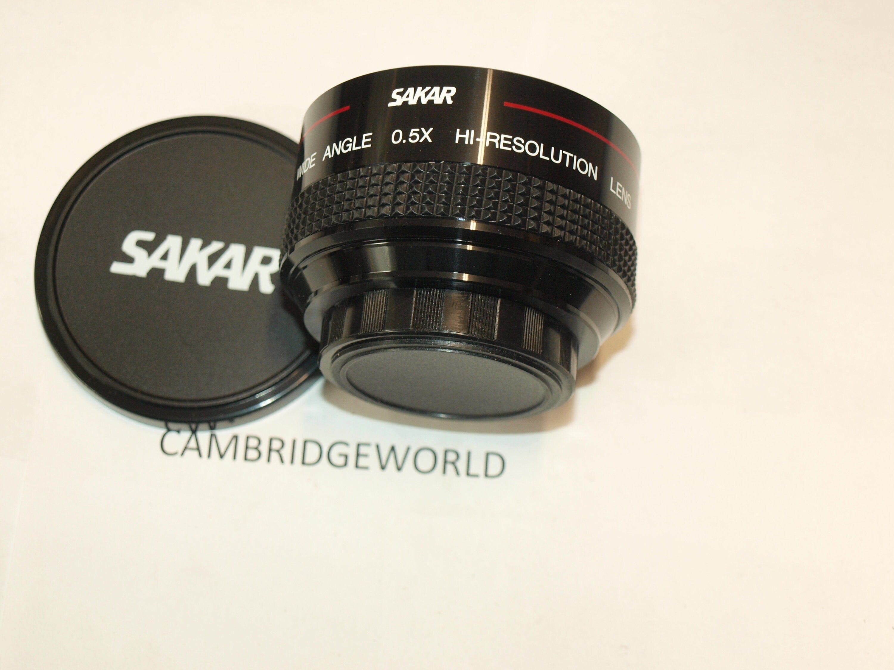 Sakar NEW old stock HIGH RESOLUTION 0.5X wide angle video lens with case and lens shade