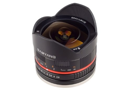 Samyang Samyang 8mm F2.8 UMC Fisheye II (Black) Lens for Samsung NX Mount Digital Cameras (SY8MBK28-NX)