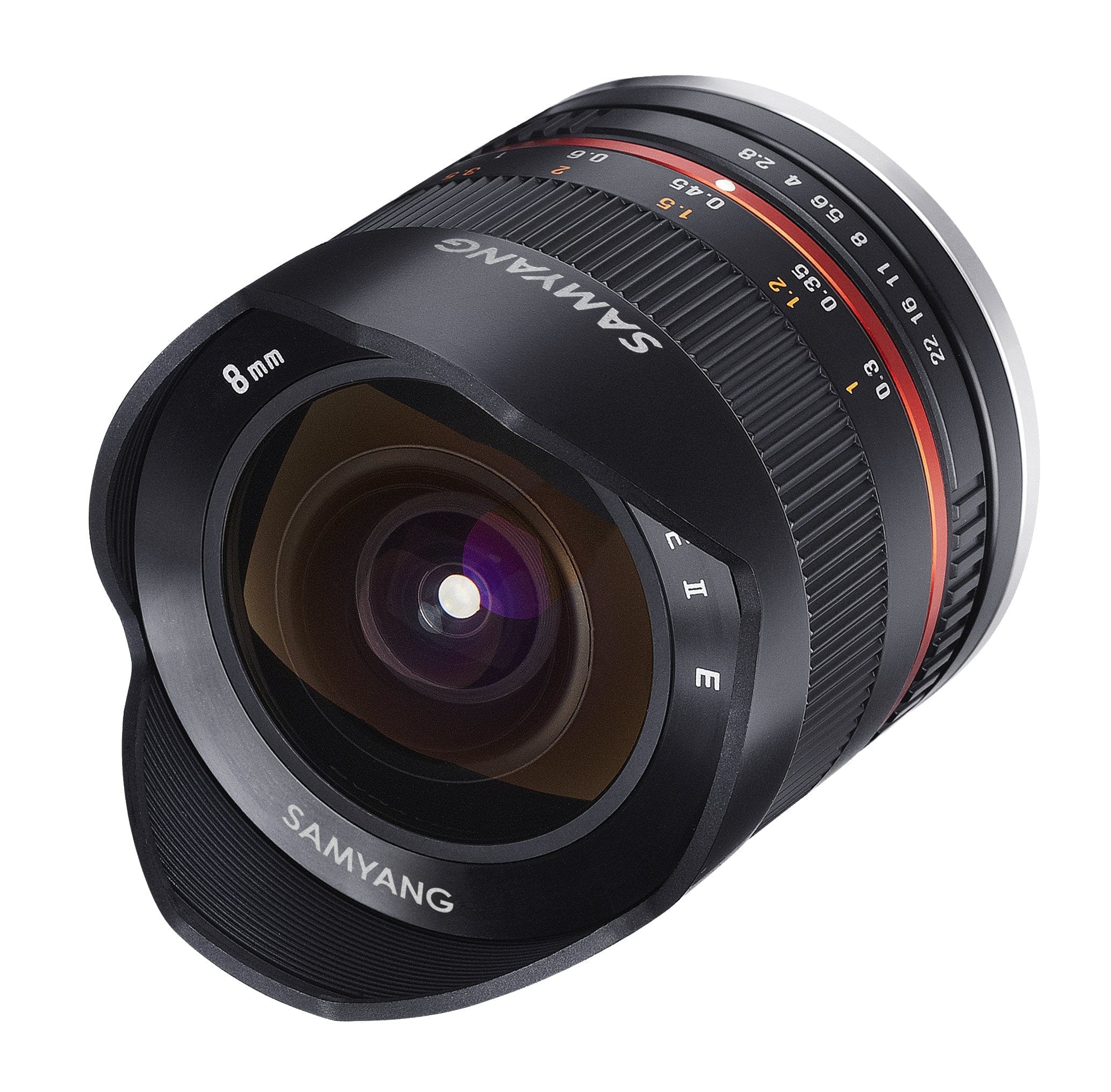 Samyang Samyang 8mm F2.8 UMC Fisheye II (Black) Lens for Sony E-Mount (NEX) Cameras (SY8MBK28-E)