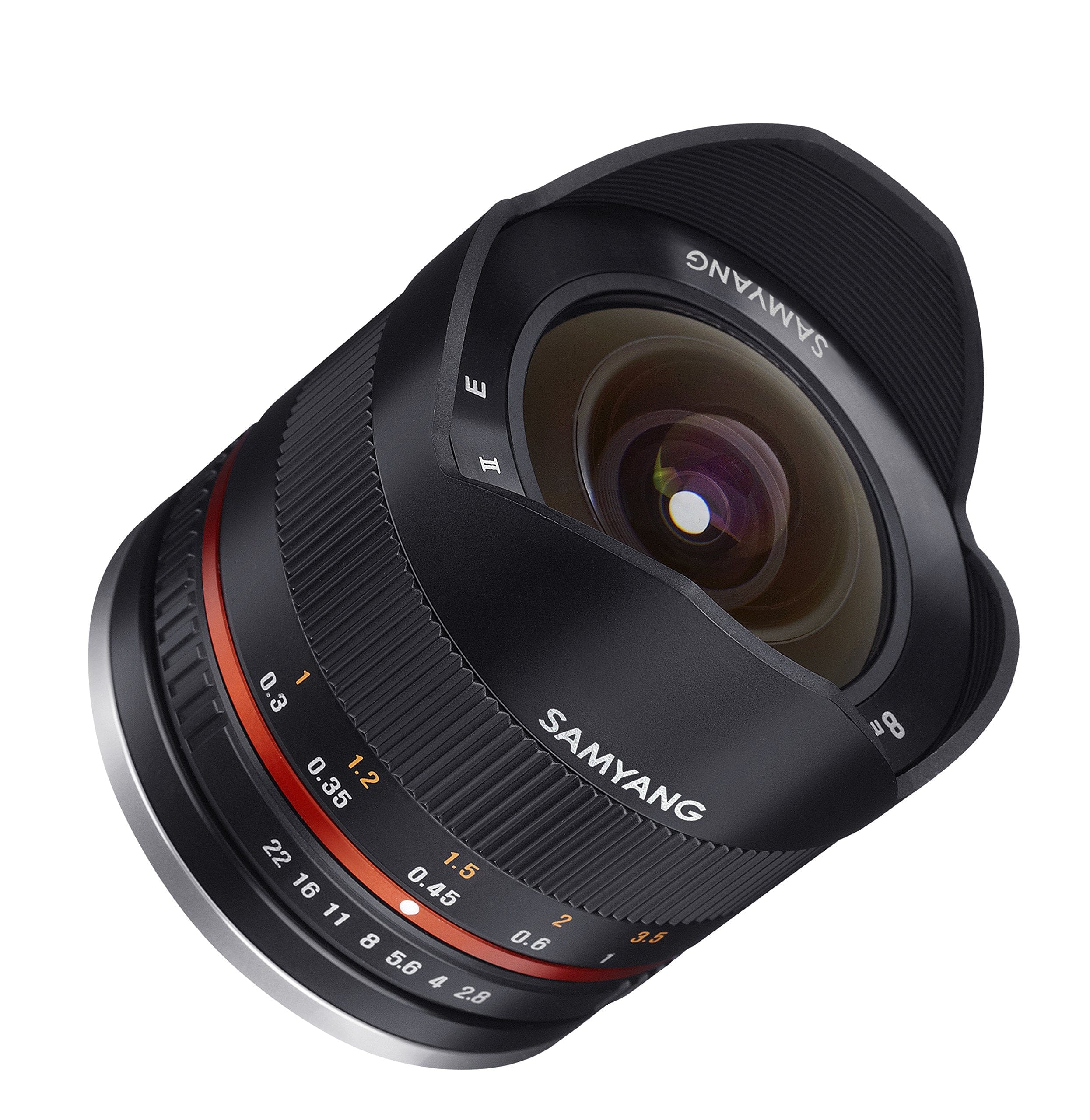 Samyang Samyang 8mm F2.8 UMC Fisheye II (Black) Lens for Sony E-Mount (NEX) Cameras (SY8MBK28-E)