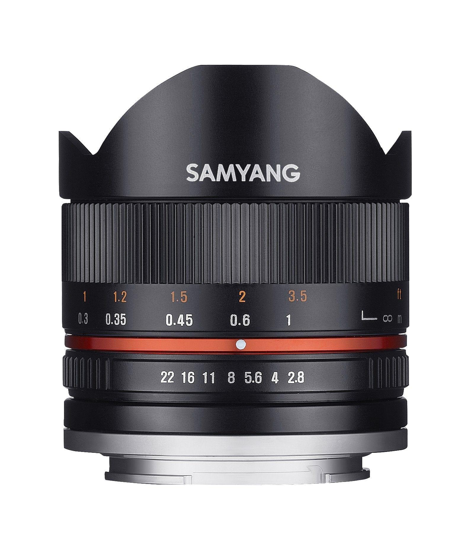 Samyang Samyang 8mm F2.8 UMC Fisheye II (Black) Lens for Sony E-Mount (NEX) Cameras (SY8MBK28-E)