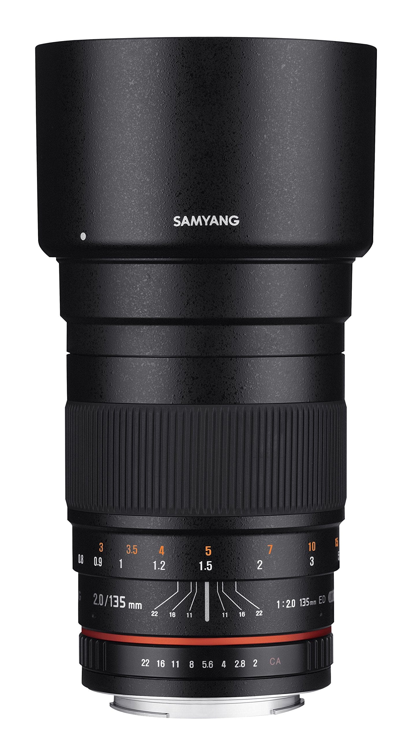 Samyang Samyang SY135M-C 135-135mm f/2.0-22 Telephoto-Prime Lens Fixed Prime 135mm F2.0 ED UMC Telephoto Lens for Canon EF Digital SLR Cameras