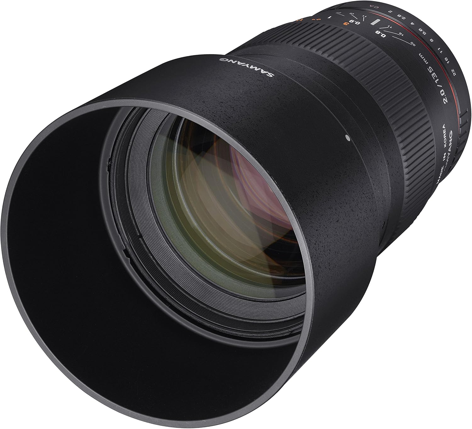 Samyang Samyang SY135M-C 135-135mm f/2.0-22 Telephoto-Prime Lens Fixed Prime 135mm F2.0 ED UMC Telephoto Lens for Canon EF Digital SLR Cameras