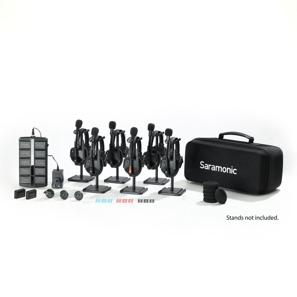 Saramonic Electronics > Audio > Microphones > Wireless Microphones Saramonic WiTalk9 6-Person Duplex Wireless Intercom System w Single-Ear (1.9GHZ)