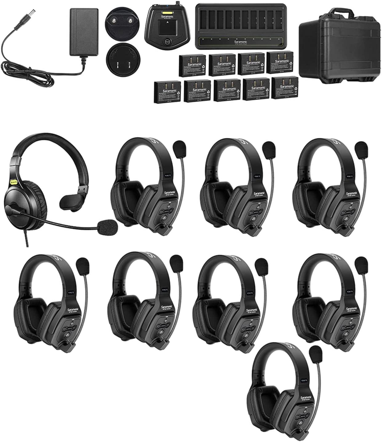 Saramonic Musical Instruments & Gear:Pro Audio Equipment:Microphones & Wireless Systems Saramonic WiTalk-WT9D 9-person 1.9GHz Wireless Intercom System