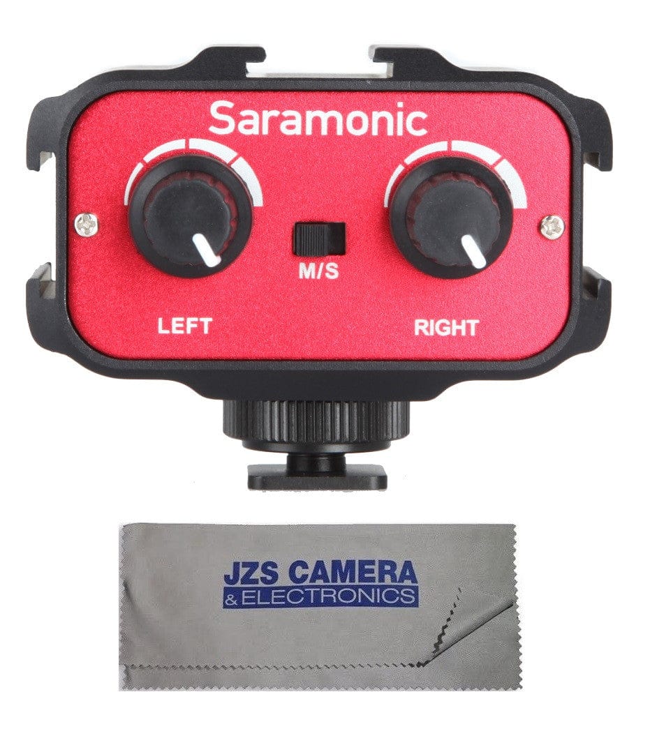 Saramonic Saramonic SR-AX100 Universal Audio Adapter for DSLR Cameras & Camcorders with Microfiber Cleaning Cloth