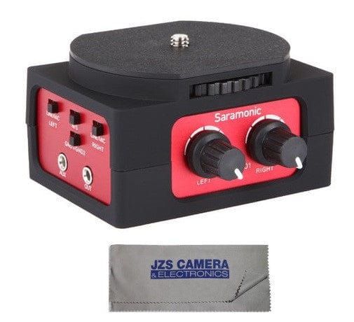 Saramonic Saramonic SR-AX101 Universal Audio Adapter with Dual XLR Inputs for DSLR Cameras & Camcorders Kit with Cleaning Cloth