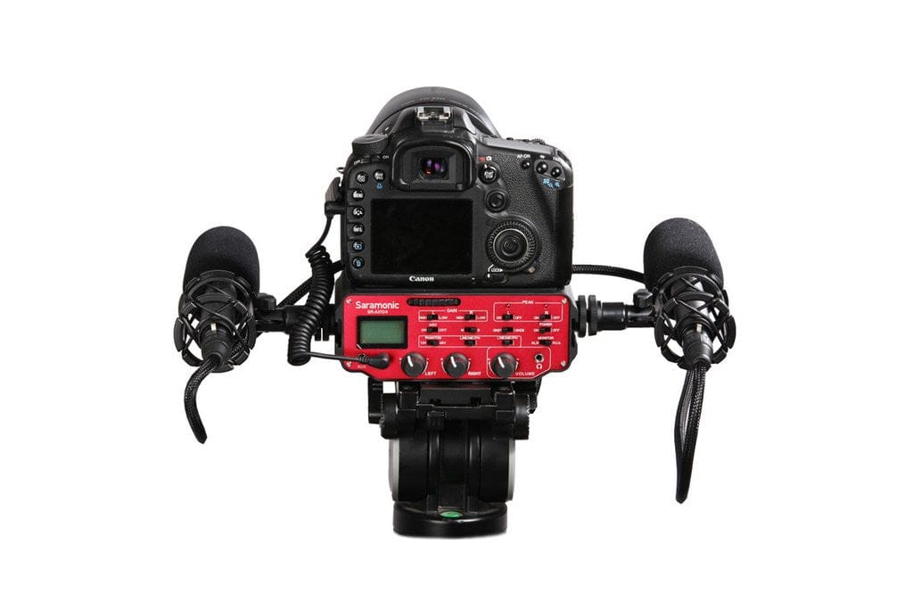 Saramonic Saramonic SR-AX104 Two-Channel XLR Audio Adapter with Preamplifiers and Phantom Power for DSLR Cameras & Camcorders