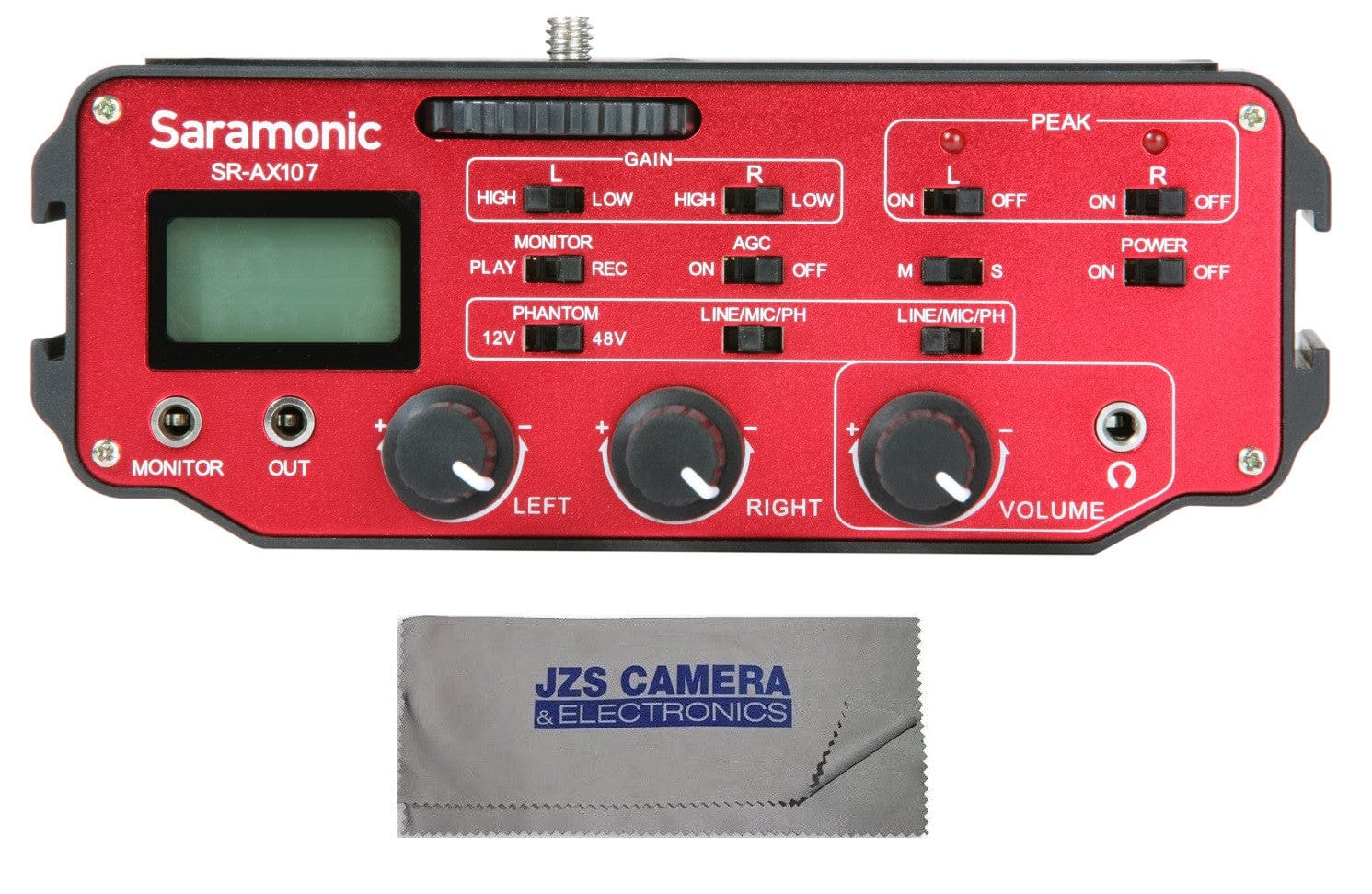 Saramonic Saramonic SR-AX107 Two-Channel XLR Audio Adapter for DSLR Cameras & Camcorders with Cleaning Cloth