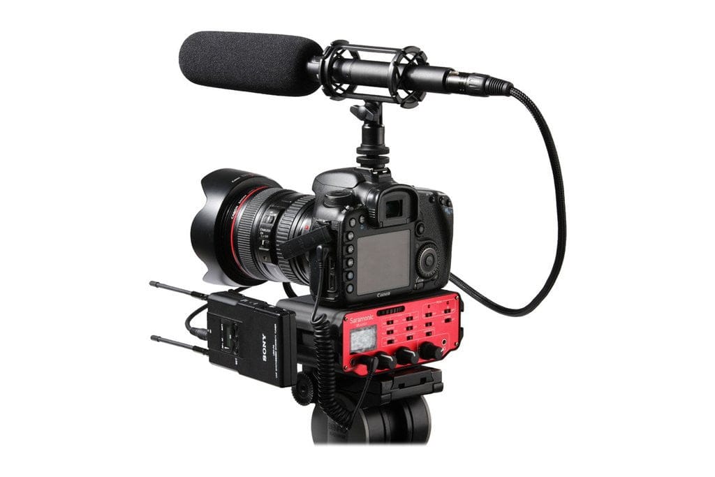Saramonic Saramonic SR-AX107 Two-Channel XLR Audio Adapter for DSLR Cameras & Camcorders with Cleaning Cloth & 9V Battery