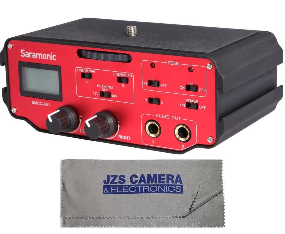 Saramonic Saramonic SR-BMCCA01 Two-Channel XLR Audio Adapter for the Blackmagic Cinema Camera Kit with Cleaning Cloth