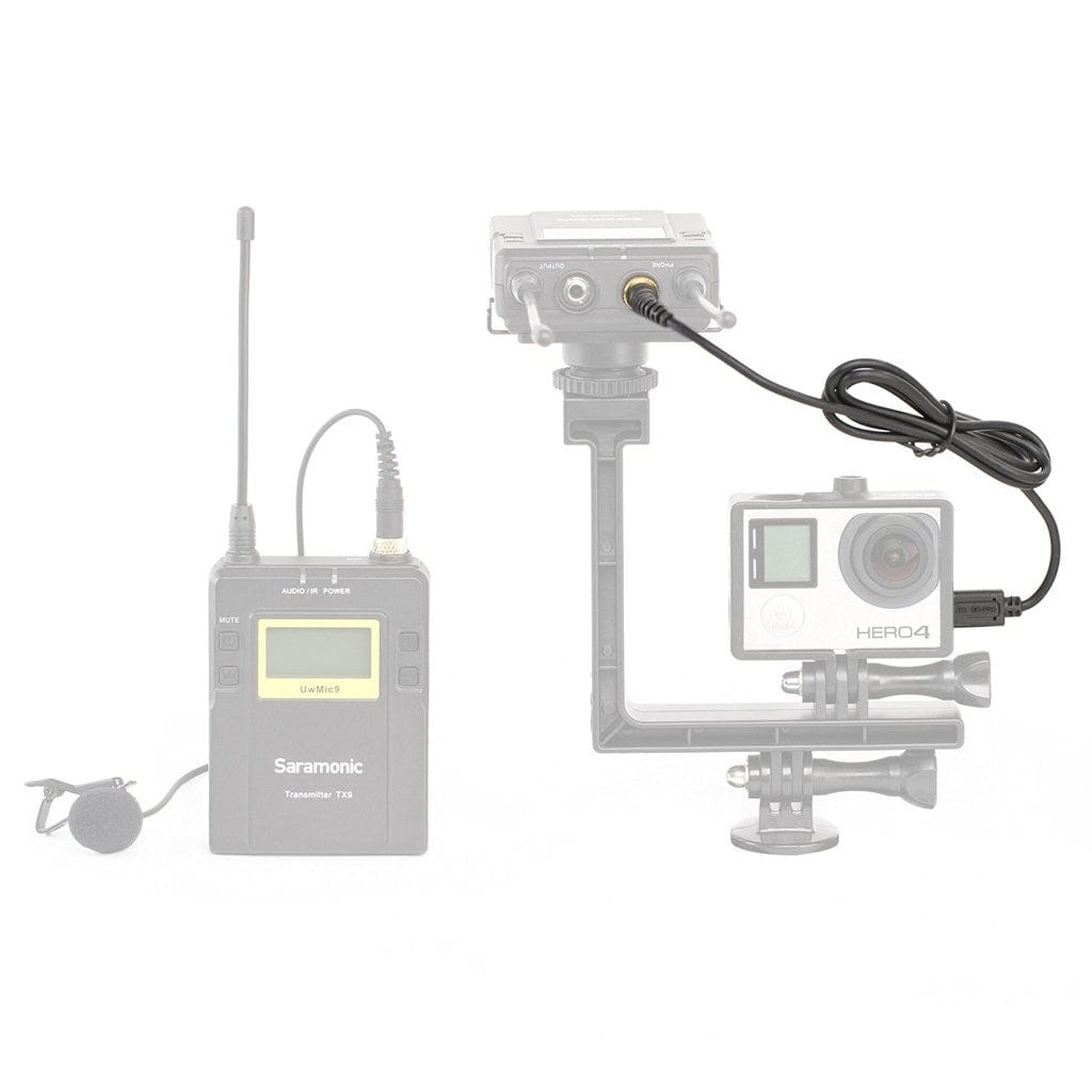 Saramonic Saramonic SR-GMC1 GoPro HERO3, HERO3+ and HERO4 Output Connector Cable for the UwMic9, UwMic10 and UwMic15 Wireless Microphone Systems
