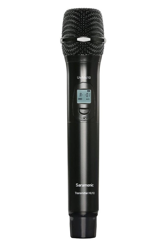 Saramonic Saramonic SR-HU10 96 Channel Digital UHF Wireless Handheld Microphone Kit with Cleaning Cloth and 2 AA Batteries