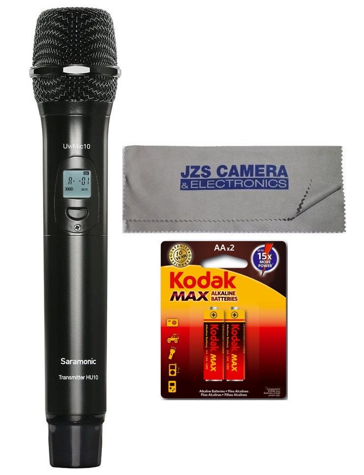 Saramonic Saramonic SR-HU10 96 Channel Digital UHF Wireless Handheld Microphone Kit with Cleaning Cloth and 2 AA Batteries