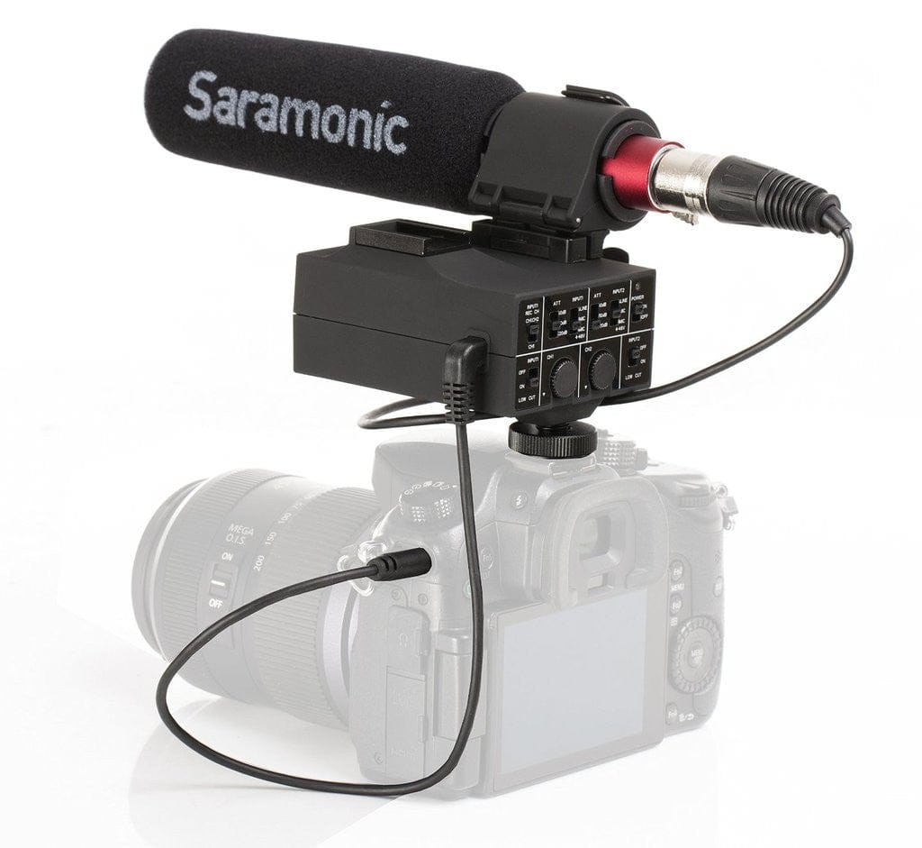 Saramonic Saramonic SR-MixMic Shotgun Microphone with Integrated 2-Channel XLR Audio Adapter for DSLR Cameras & Camcorders