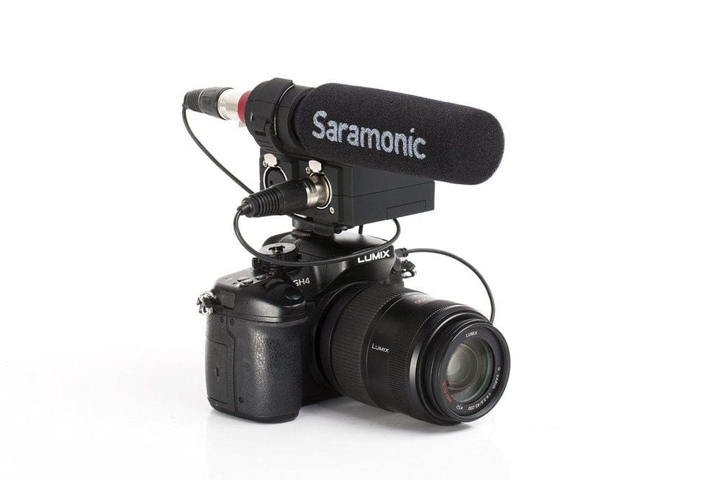 Saramonic Saramonic SR-MixMic Shotgun Microphone with Integrated 2-Channel XLR Audio Adapter for DSLR Cameras & Camcorders Kit with Cleaning Cloth & 9V Battery