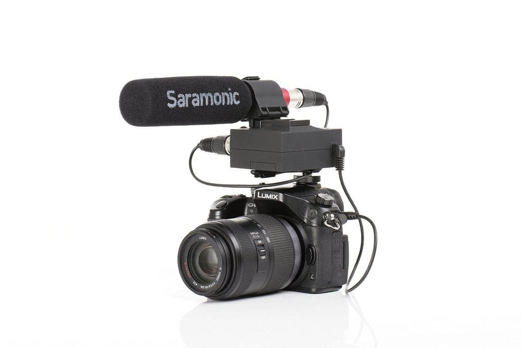 Saramonic Saramonic SR-MixMic Shotgun Microphone with Integrated 2-Channel XLR Audio Adapter for DSLR Cameras & Camcorders Kit with Cleaning Cloth & 9V Battery