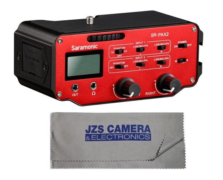 Saramonic Saramonic SR-PAX2 Universal Audio Adapter for DSLR Cameras Kit with Cleaning Cloth