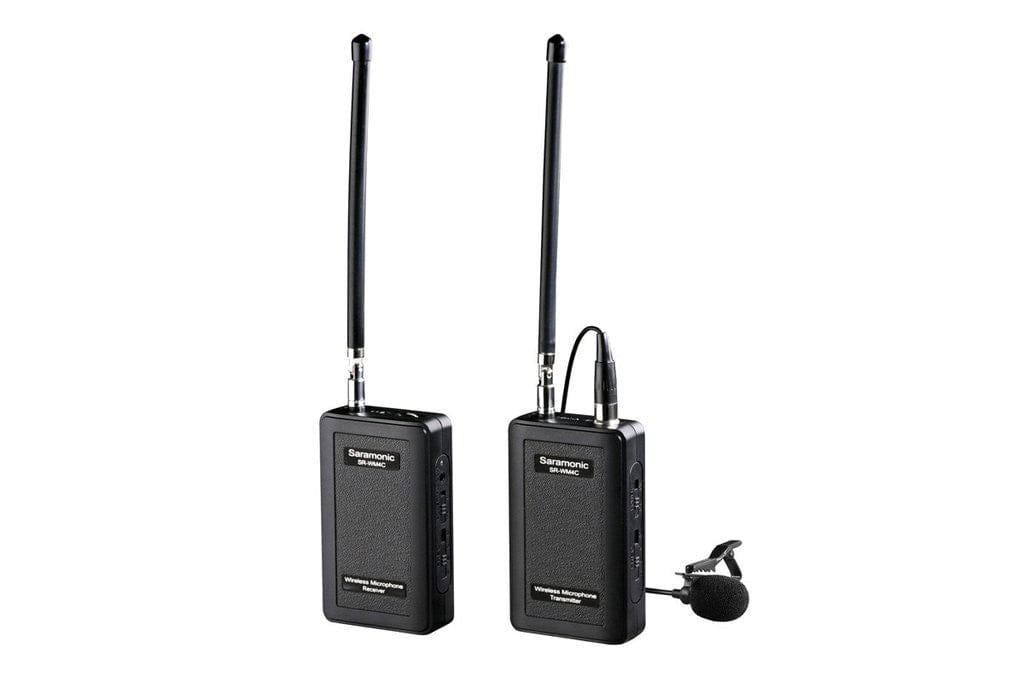 Saramonic Saramonic SR-WM4C Wireless 4-Channel VHF Lavalier Omnidirectional Microphone System Kit with Cleaning Cloth & 4 AA Batteries