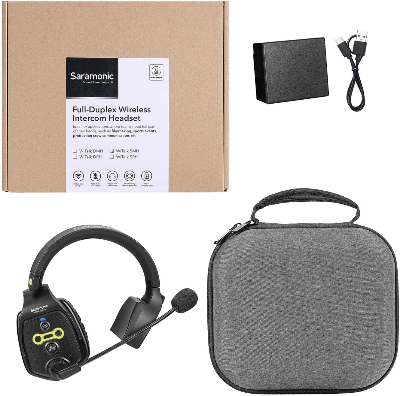 Saramonic Saramonic WiTalk-SMH Full-Duplex Wireless Intercom Single-Ear Master Headset (1.9 GHz)