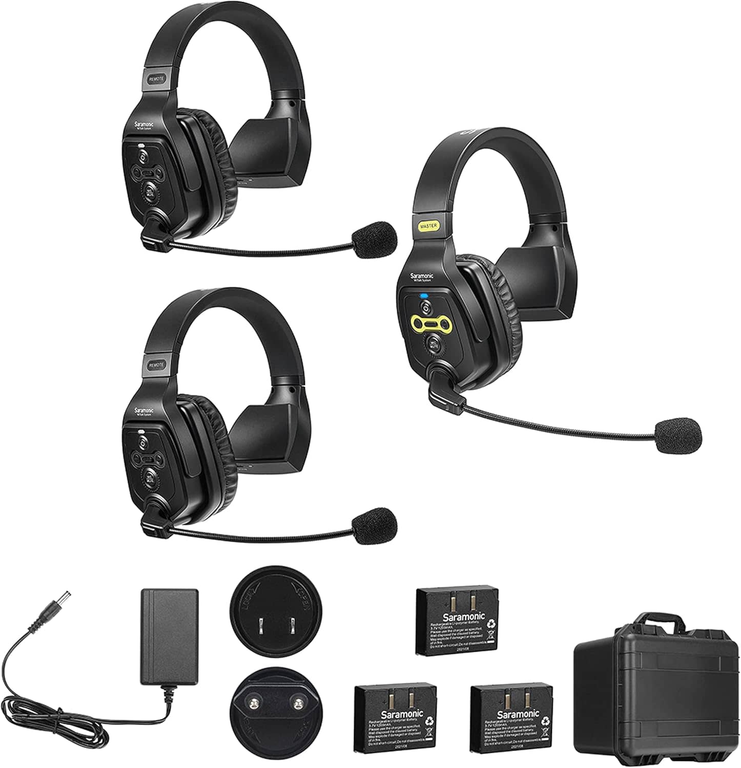 Saramonic Saramonic WiTalk-WT3S 3-Person Full-Duplex Wireless Intercom System with Single-Ear Headsets (1.9 GHz)