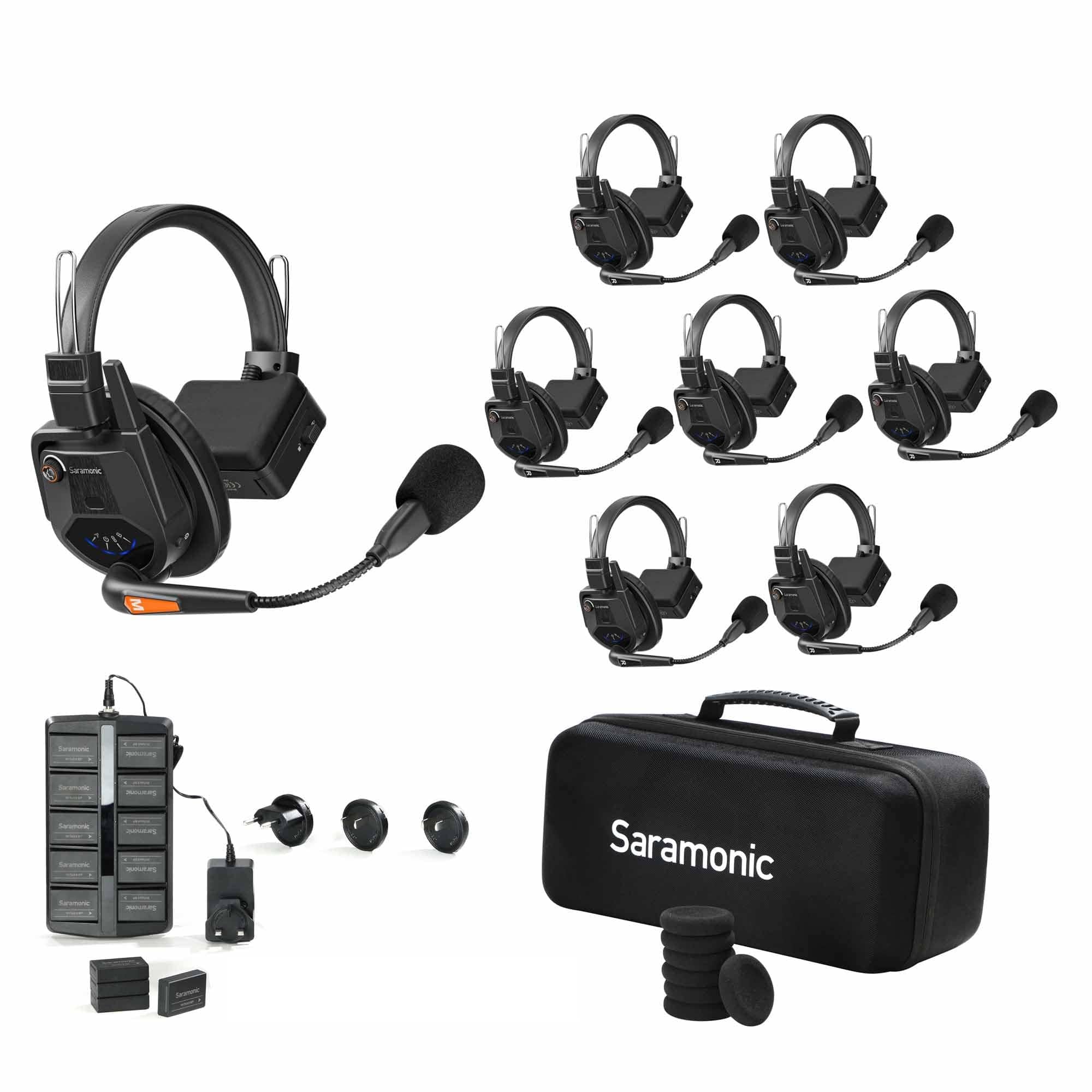 Saramonic Saramonic WiTalk9-3S 3-Person Full-Duplex Wireless Intercom System with Single-Ear Headsets (1.9 GHz)