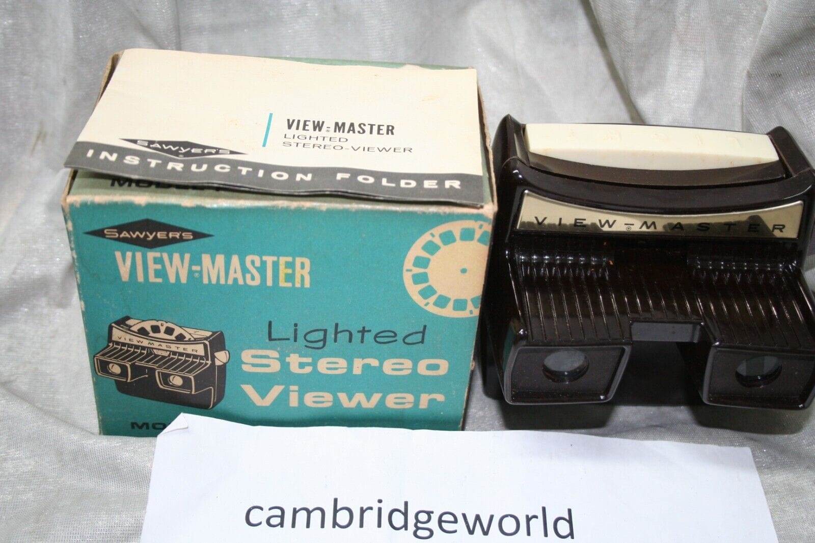 Sawyers Collectibles:Photographic Images:Stereoviews & Stereoscopes SAWYERS VIEW MASTER STEREO VIEWER MODEL F NEW VERY OLD STOCK in ORIGINAL BOX