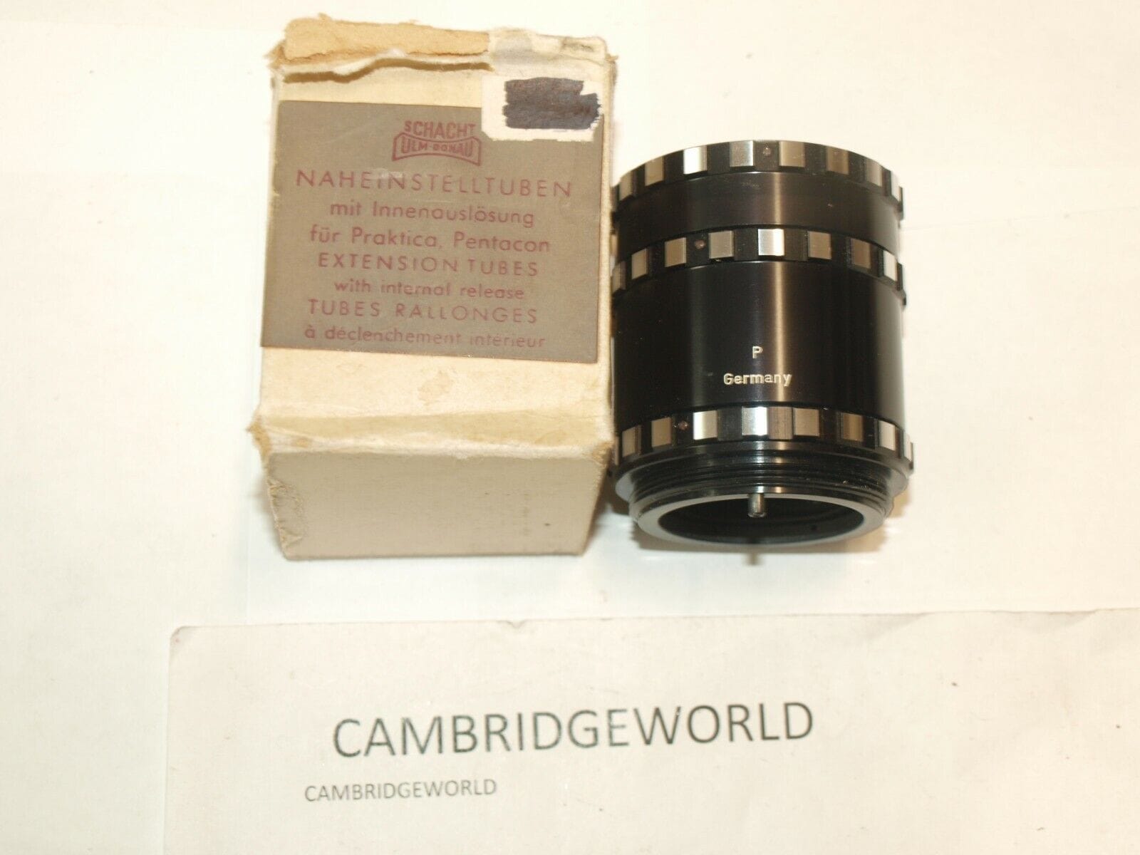 SCHACHT Cameras & Photo:Lenses & Filters:Lens Adapters, Mounts & Tubes Schacht Ulm Extension Tube Set New for Pentax M42 Screw Mount MADE in GERMANY