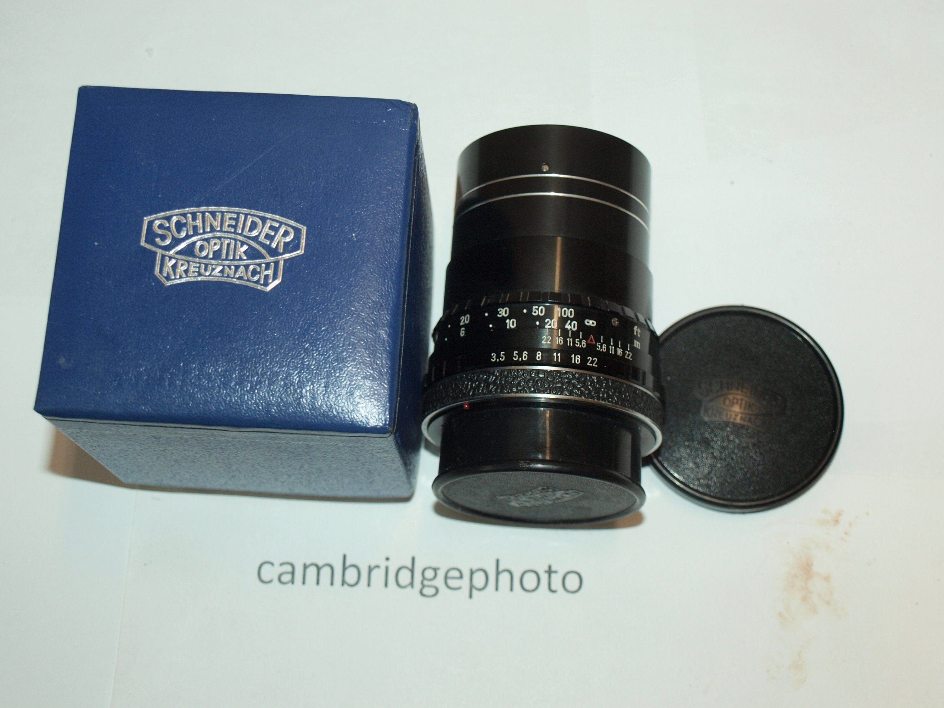 Schneider Optics NEW old stock 135mm F3.5 Schneider Kreuznach Tele Xenar telephoto lens for Exakta Real Twin cameras