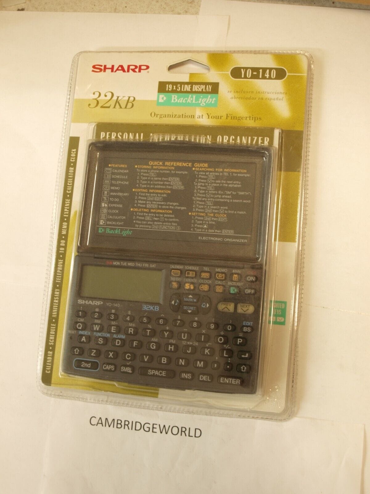 Sharp Cell Phones & Accessories:PDAs Sharp 32kb Personal Information Organizer Y0-140 Y0 140 NEW OLD STOCK
