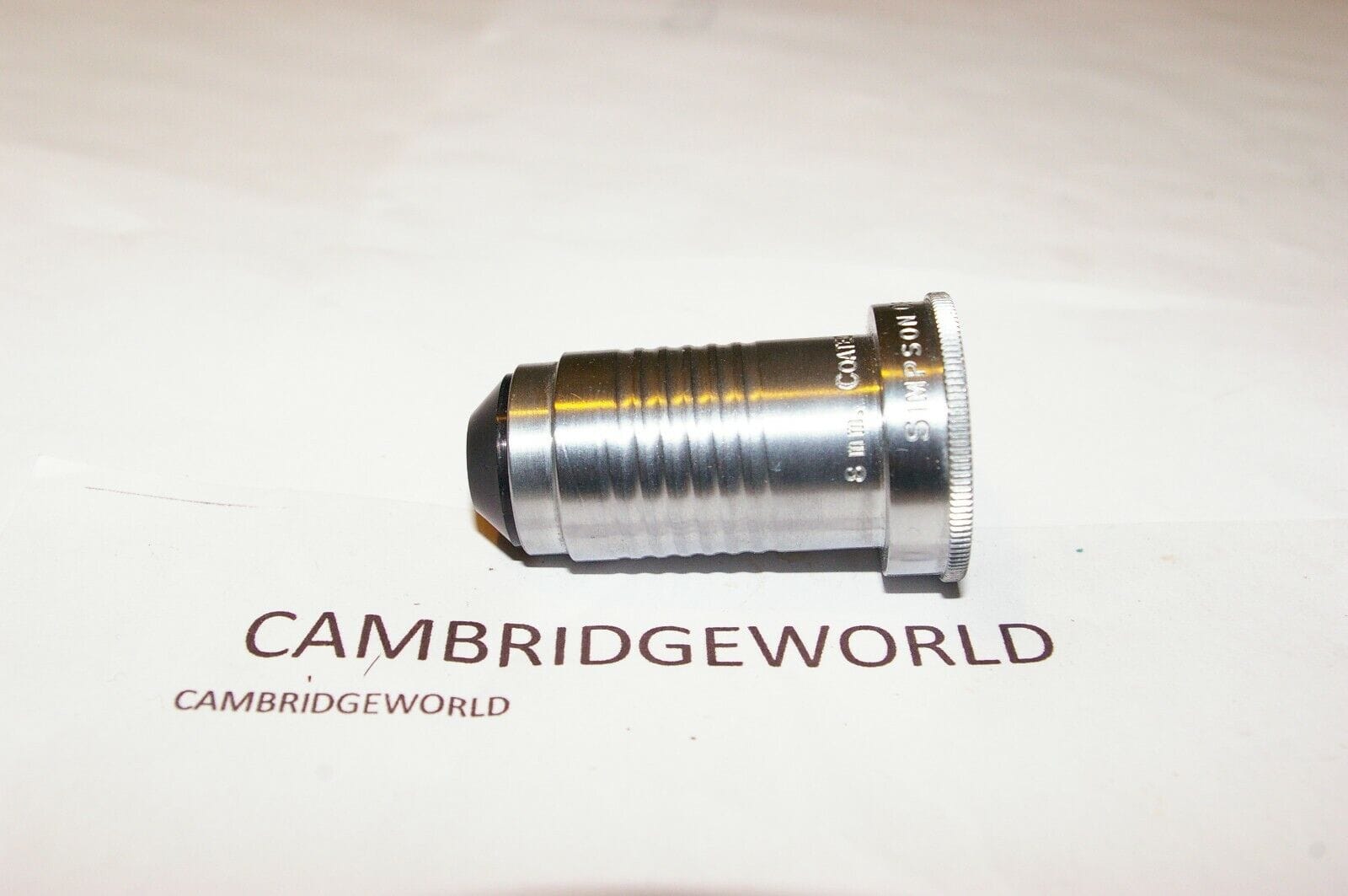 SIMPSON Cameras & Photo:Film Photography:Slide & Movie Projection:Projection Lenses Simpson 8mm 3/4” 18mm WIDE ANGLE F1.6 Projection Lens NEW VERY OLD STOCK